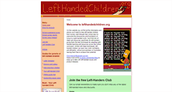 Desktop Screenshot of lefthandedchildren.org